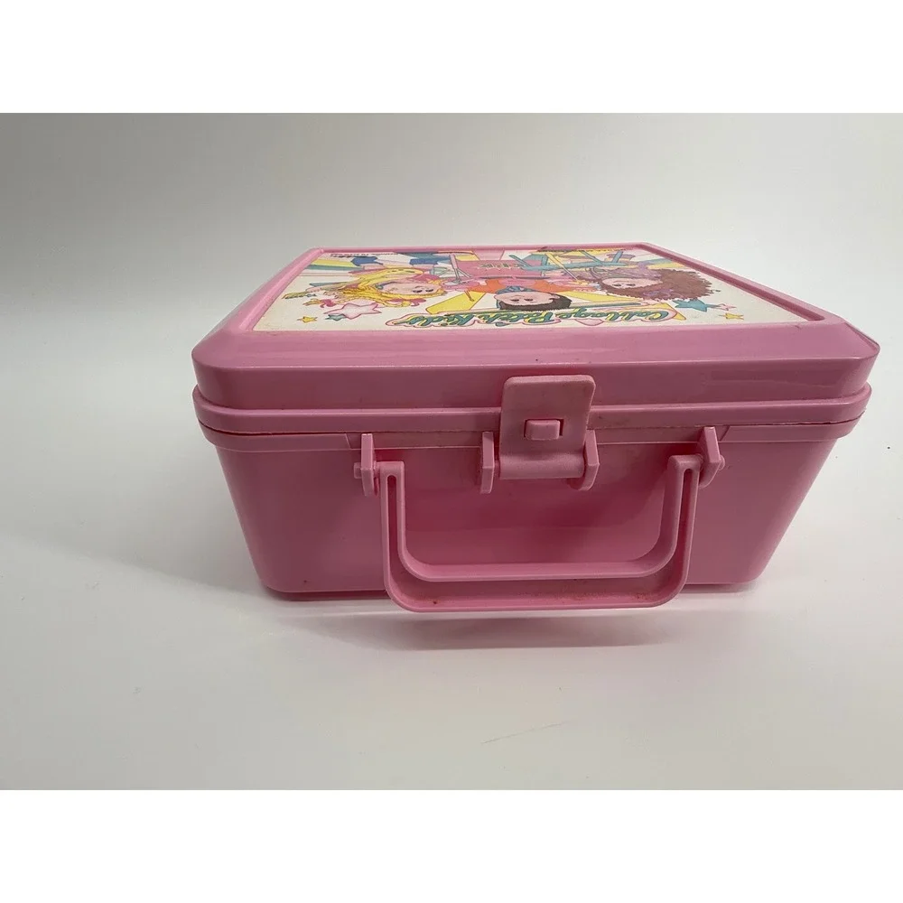 Vintage 1990 Cabbage Patch Kids Lunch Box Aladdin Pink Plastic Kidcore Retro Y2K